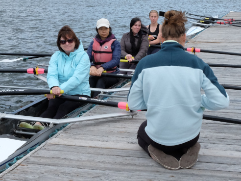 Photo from Women's Rowing session.
