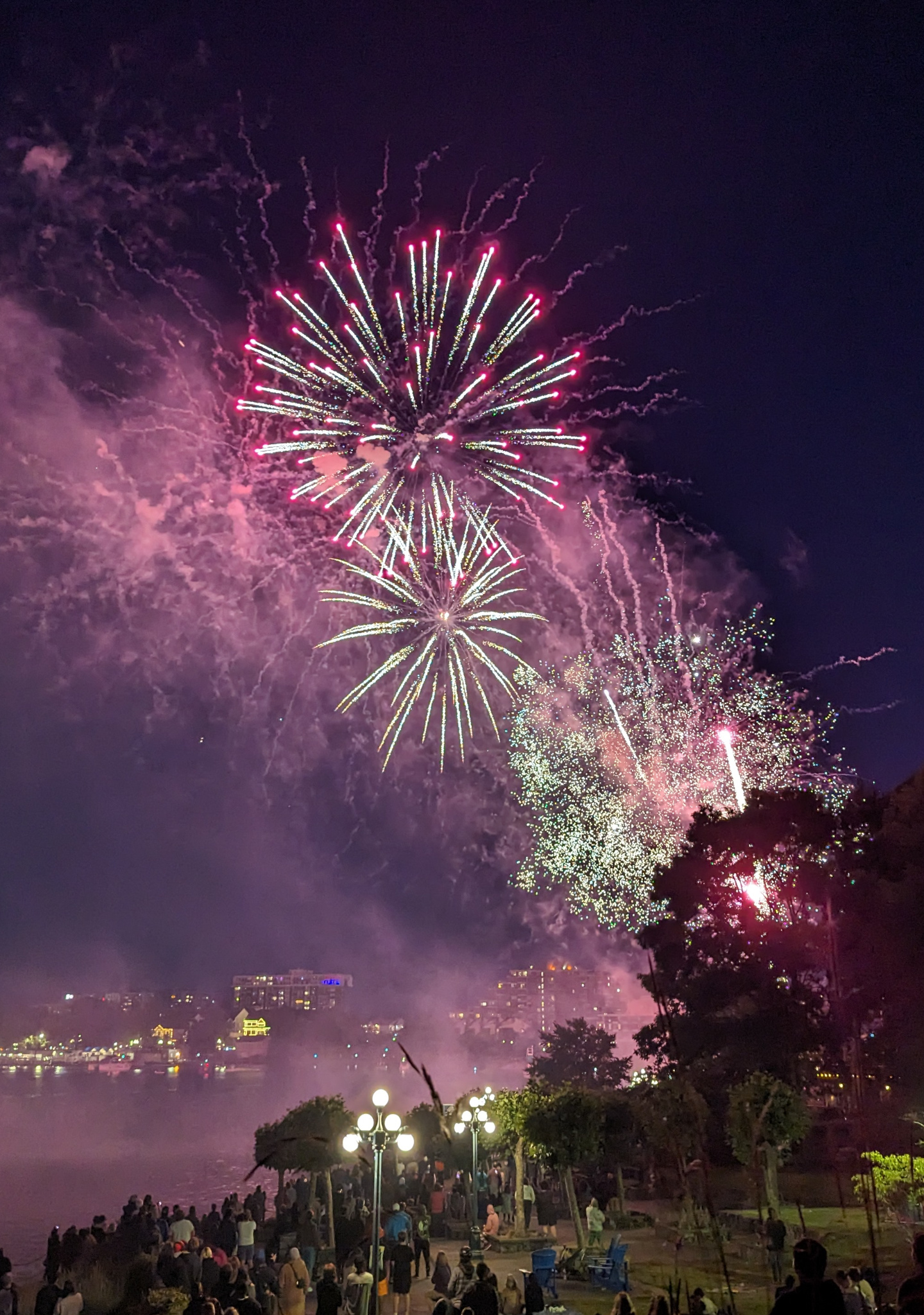 Fireworks in the inner harbour from July 2023.