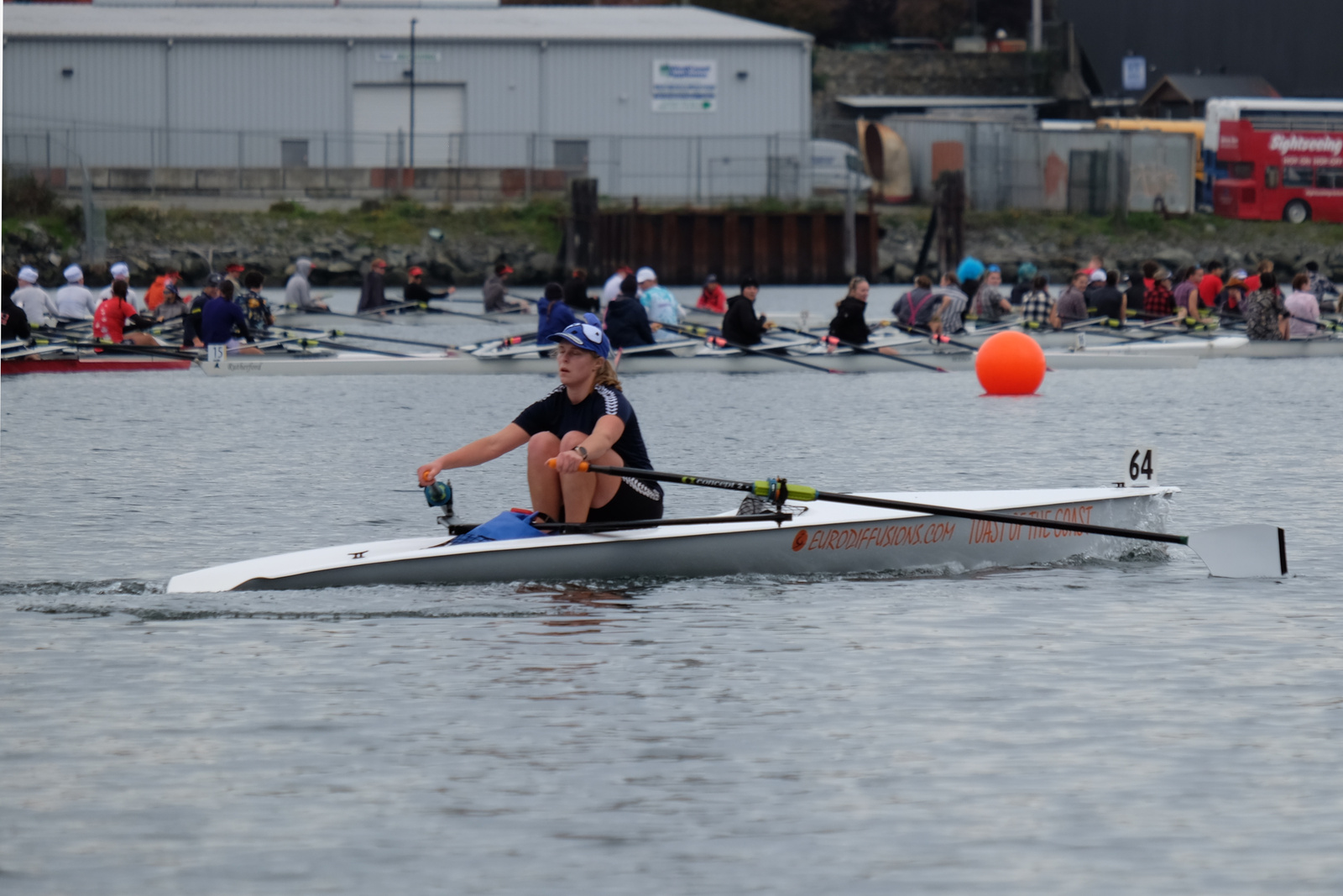 And a coastal boat closes out the race!