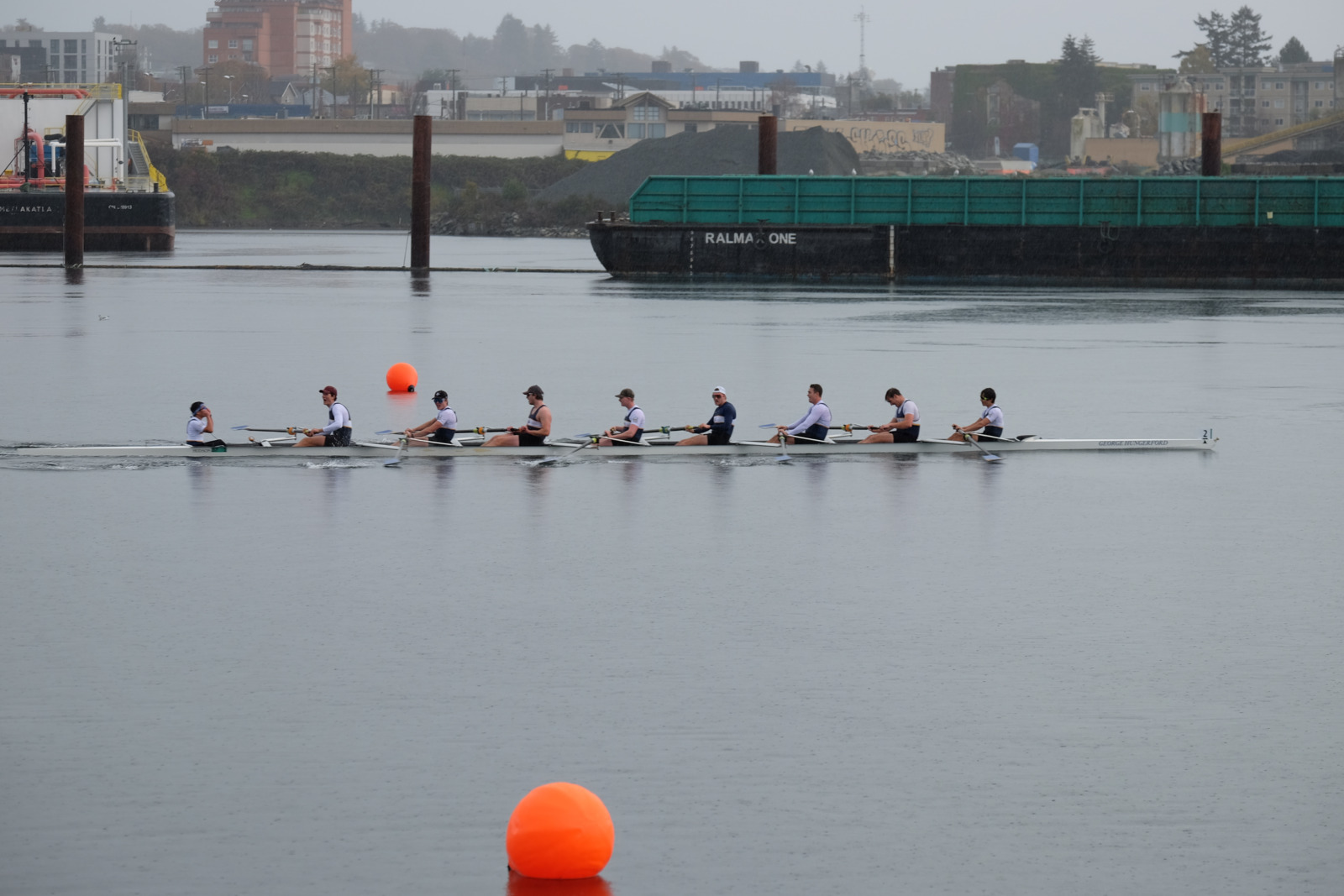 Bow 2 - UBC - It's over! The first boat across the finish line.