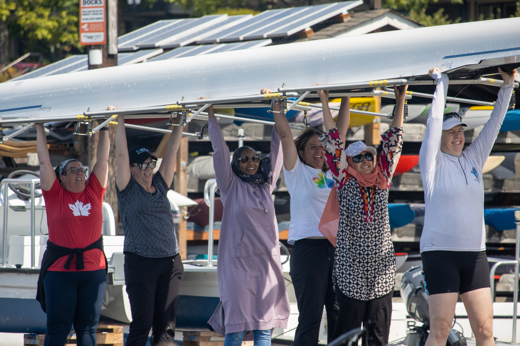 Photo from Women's Rowing session.