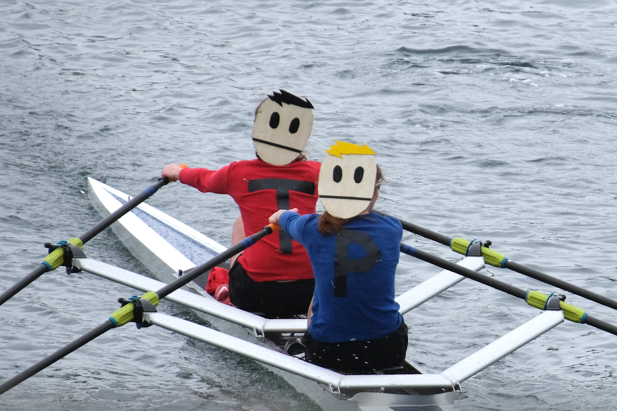 Terrance and Phillip take a break from the South Park set to row!