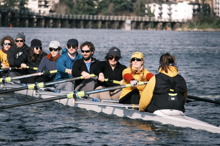 The eight with the Selkirk Trestle in the background.