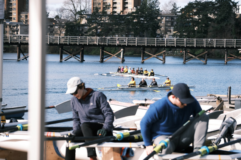 The eight and a quad heat out again after coffee and snacks!